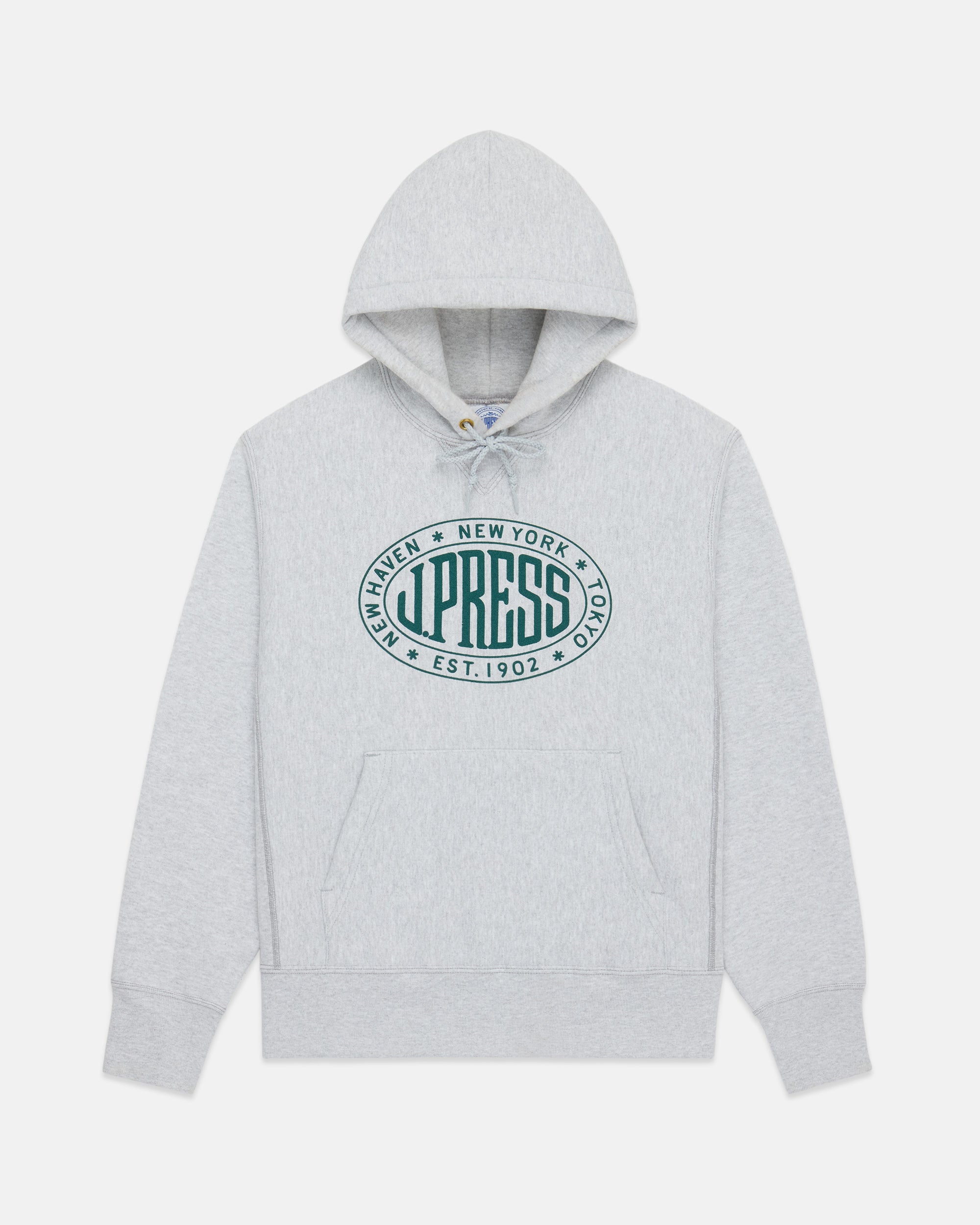 Made in USA J. Press Vintage Seal Logo Hoodie