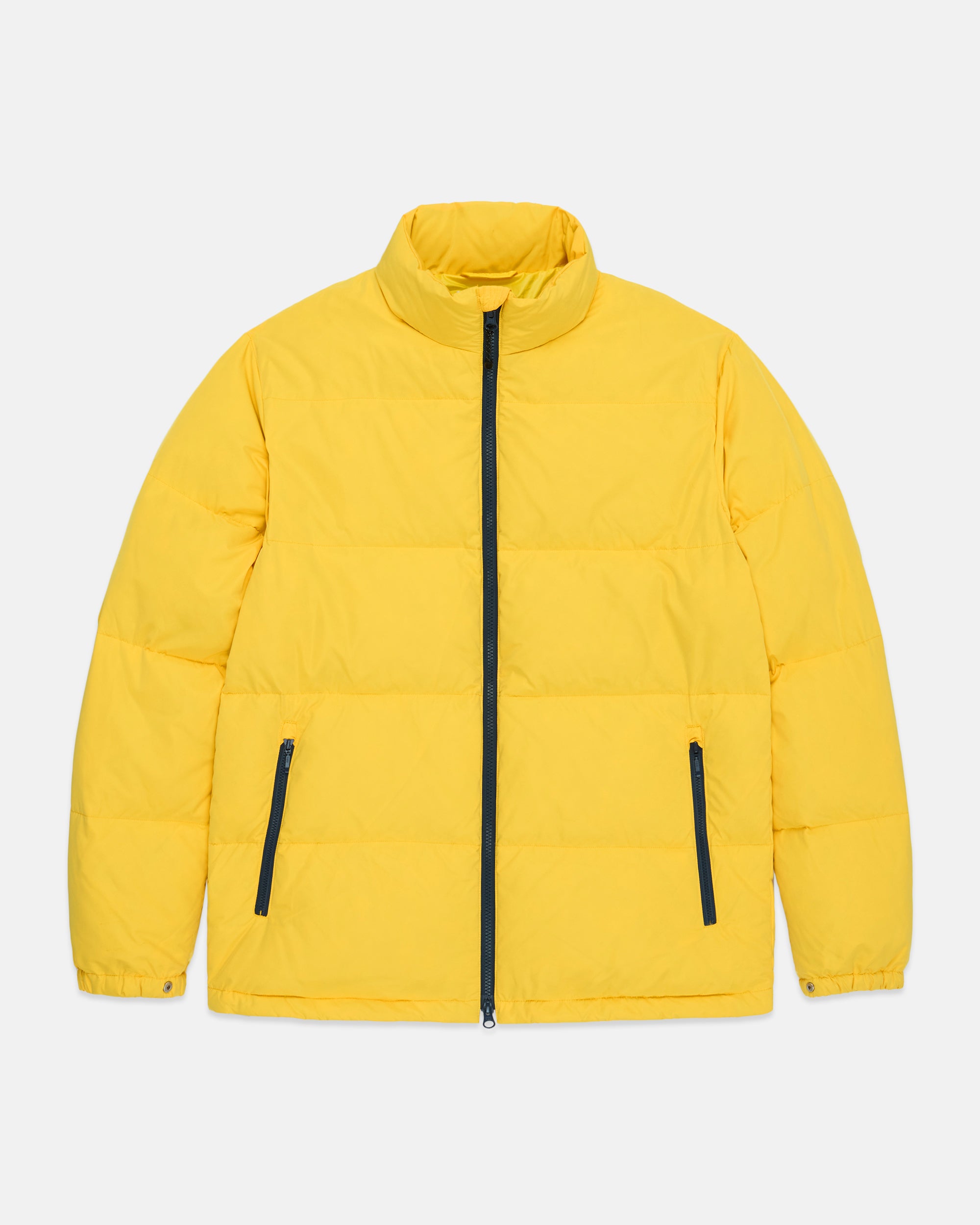 Yellow Down Puffer Jacket - Trim Fit