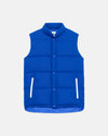 Royal Blue Down Puffer Vest - Trim Fit