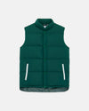 Bottle Green Down Puffer Vest - Trim Fit