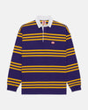 Made-in-USA Purple Triple Stripe J. Press Seal Cotton Rugby