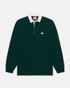 Made-in-USA Solid Hunter Green J. Press Seal Rugby Shirt