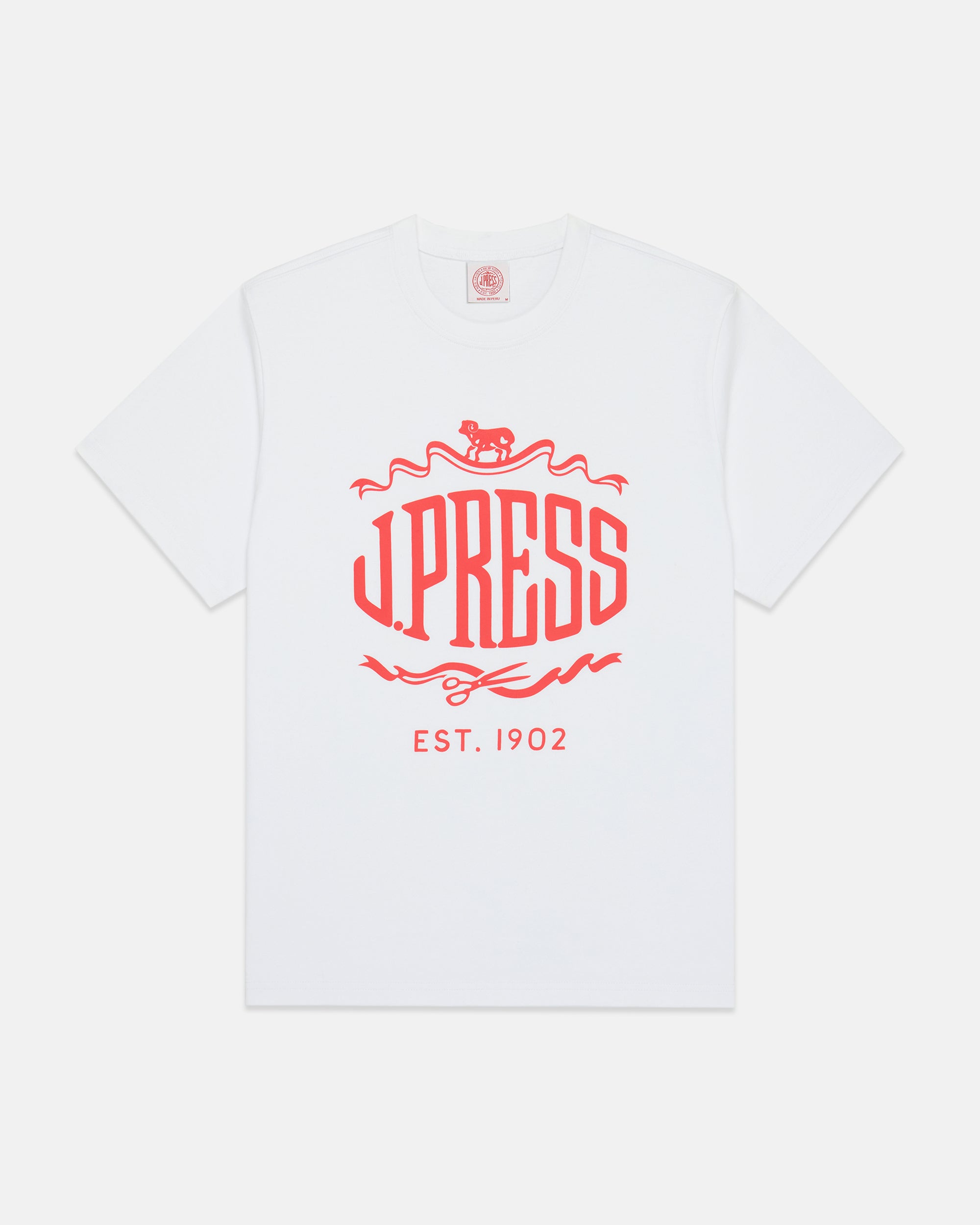 White J. Press "Sheep & Shears" Logo T-Shirt