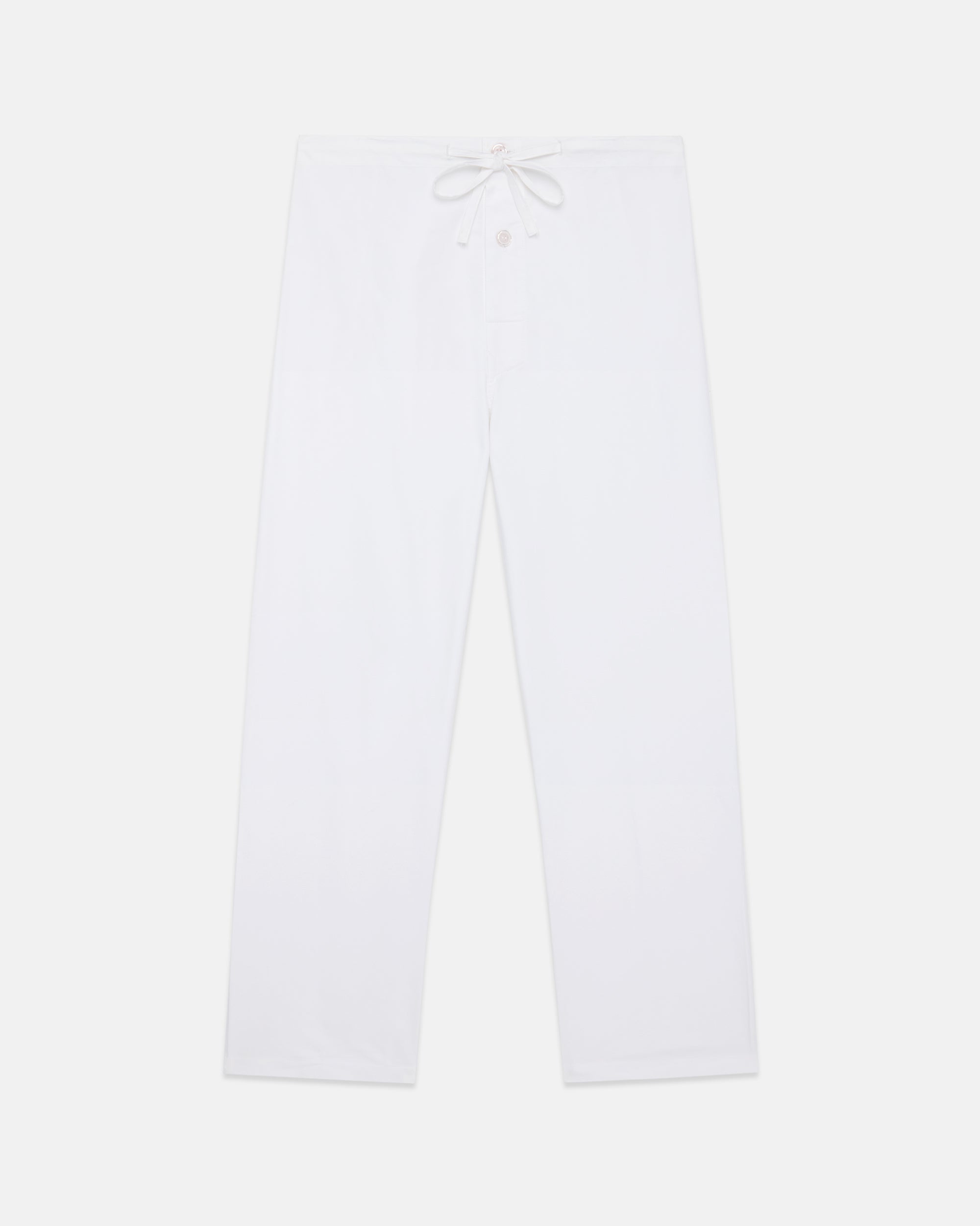 Solid Cotton Oxford Cloth Pajamas