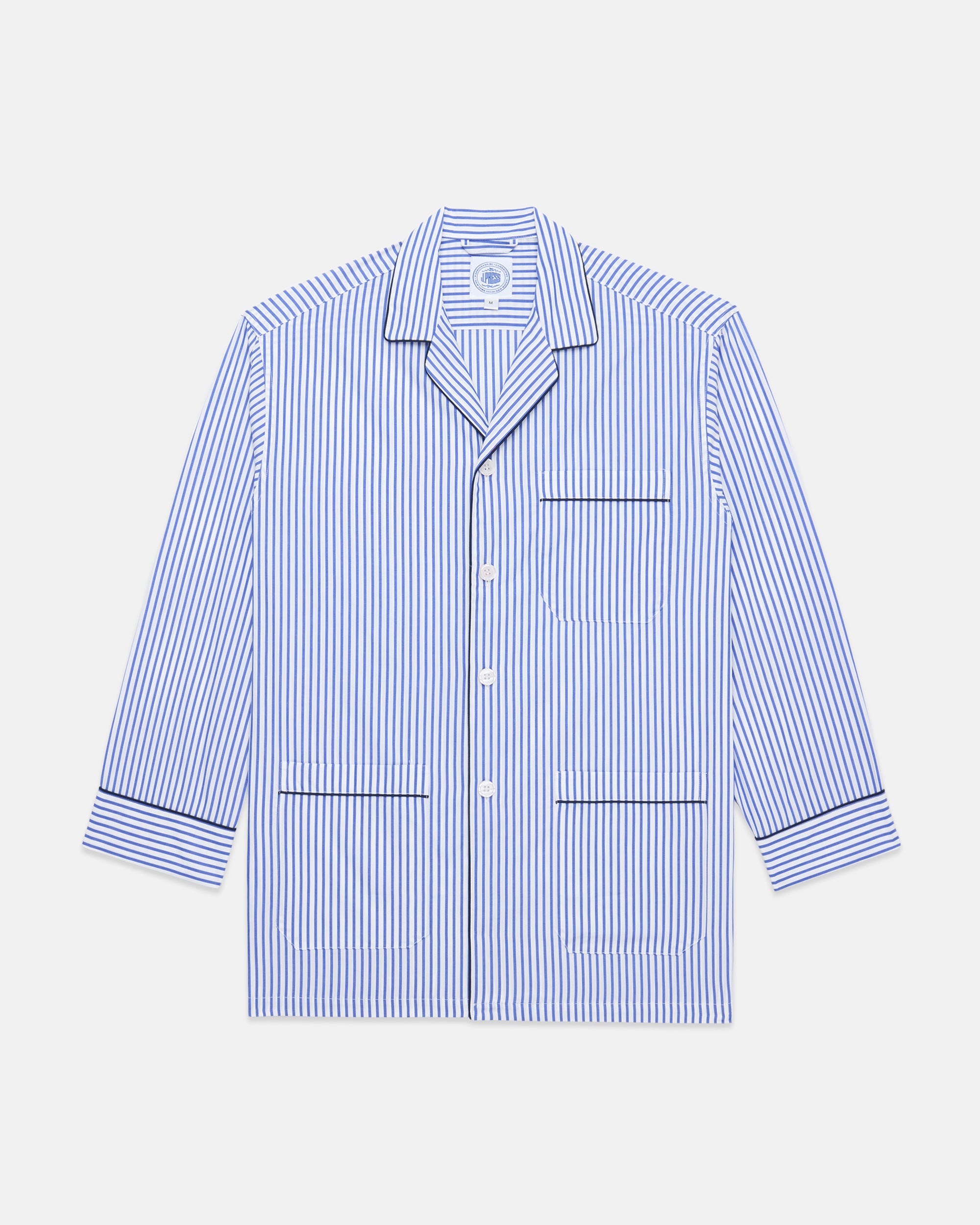 Butcher Stripe Cotton Broadcloth Pajamas