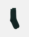 Solid Green Cotton Socks