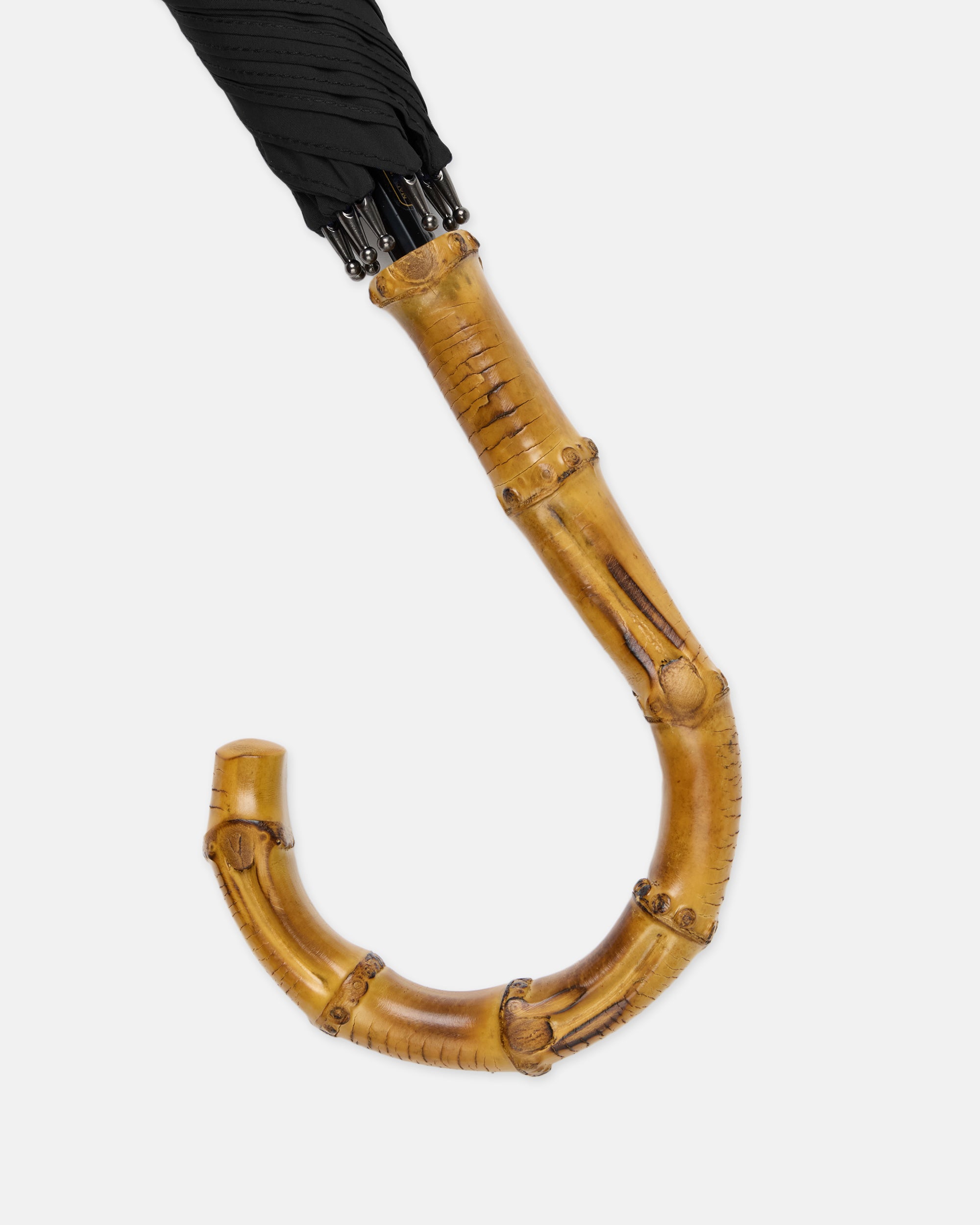 Made-in-England Black Fox Frame Stick Umbrella