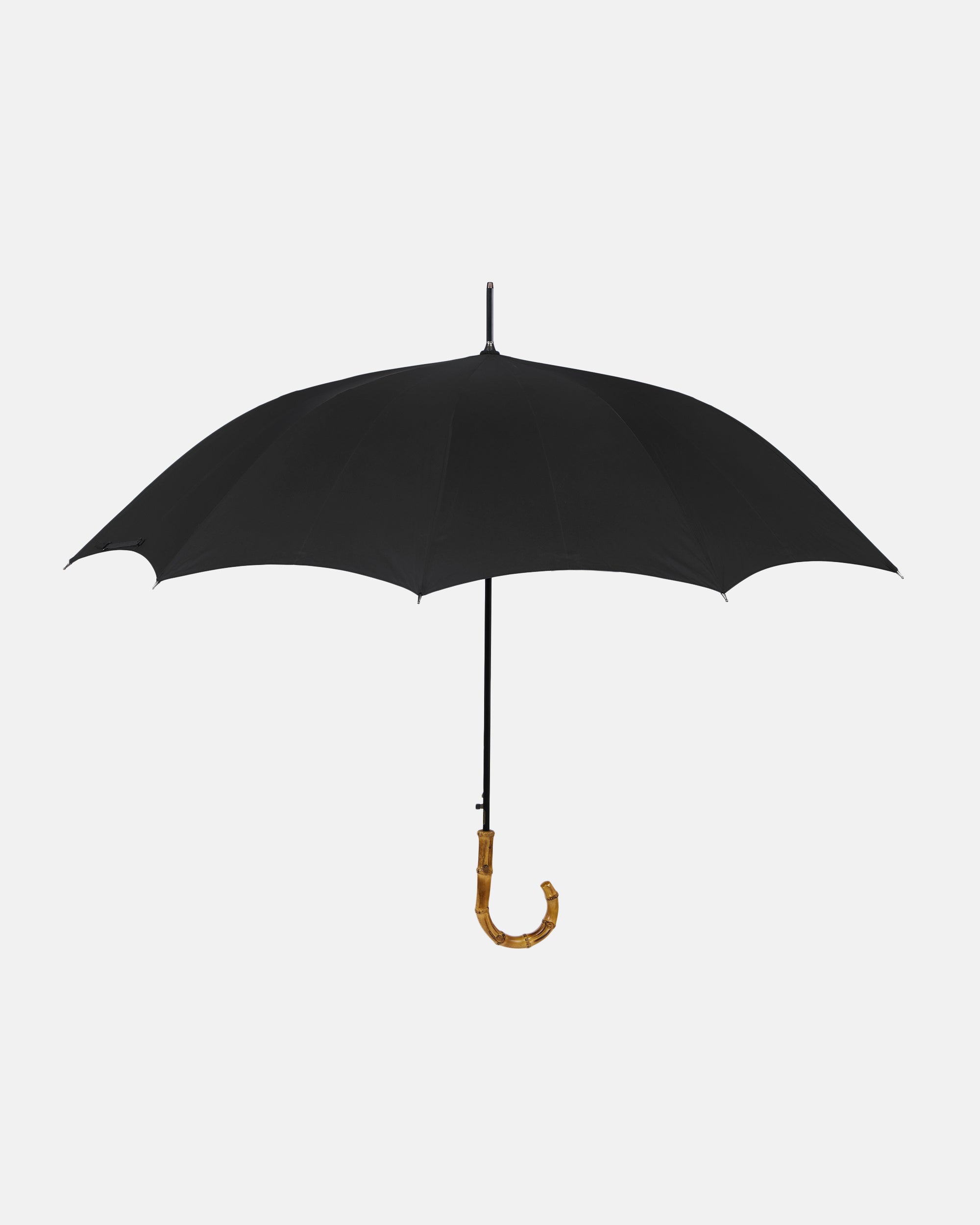 Made-in-England Black Fox Frame Stick Umbrella