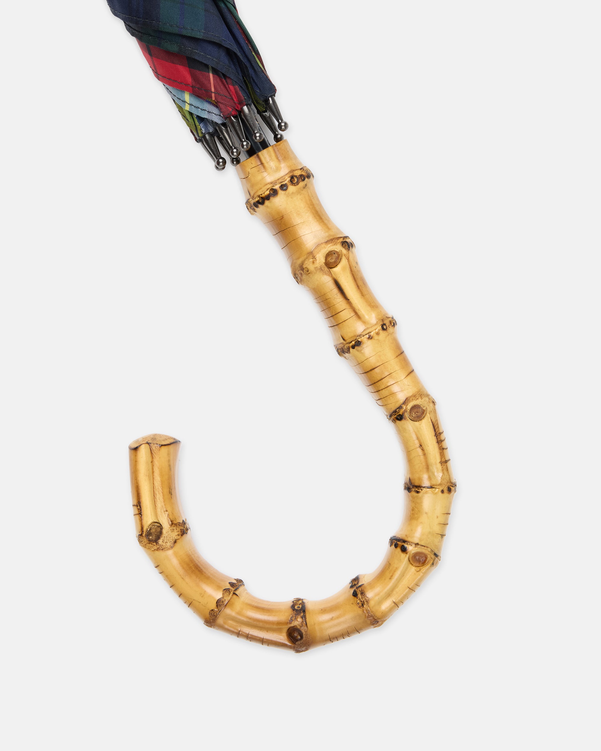 Made-in-England Tartan Fox Frame Stick Umbrella