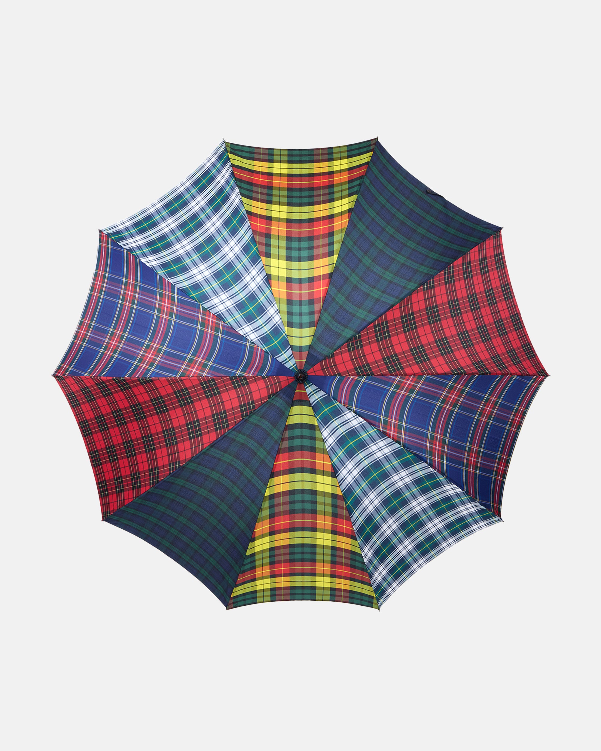Made-in-England Tartan Fox Frame Stick Umbrella
