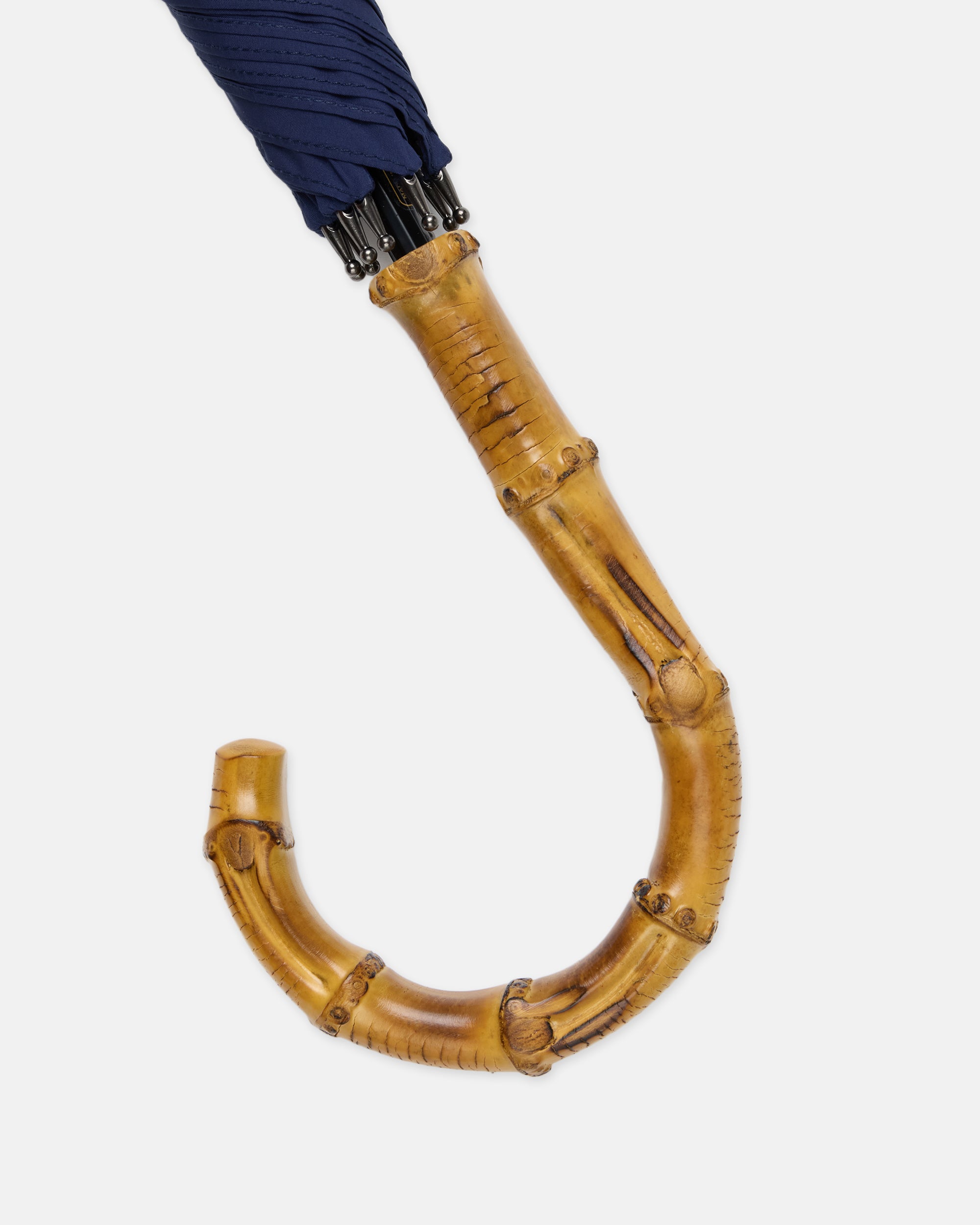 Made-in-England Navy Fox Frame Stick Umbrella