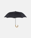 Made-in-England Black Fox Frame Folding Umbrella