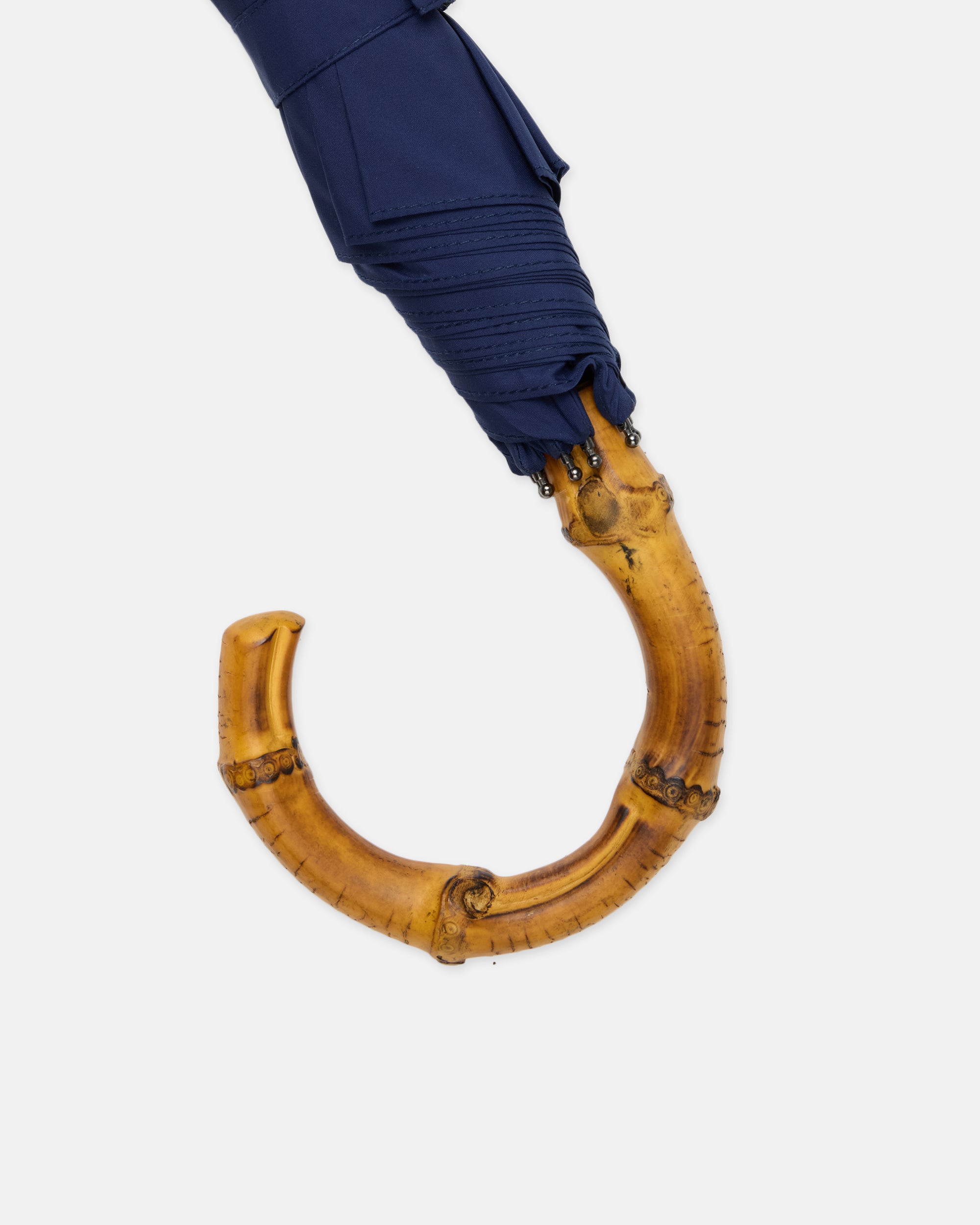 Made-in-England Navy Fox Frame Folding Umbrella