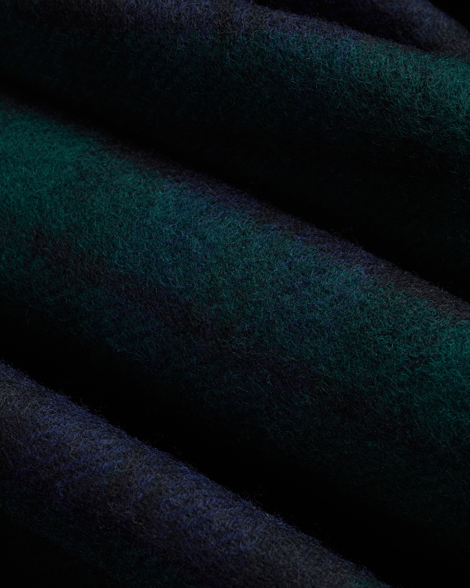 Made-in-England Blackwatch Tartan Merino Wool Scarf