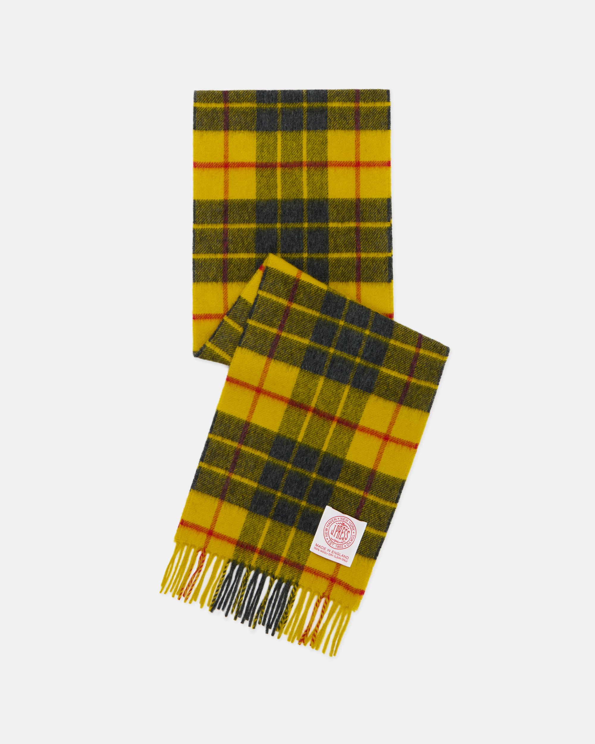 Made-in-England Macleod Tartan Merino Wool Scarf