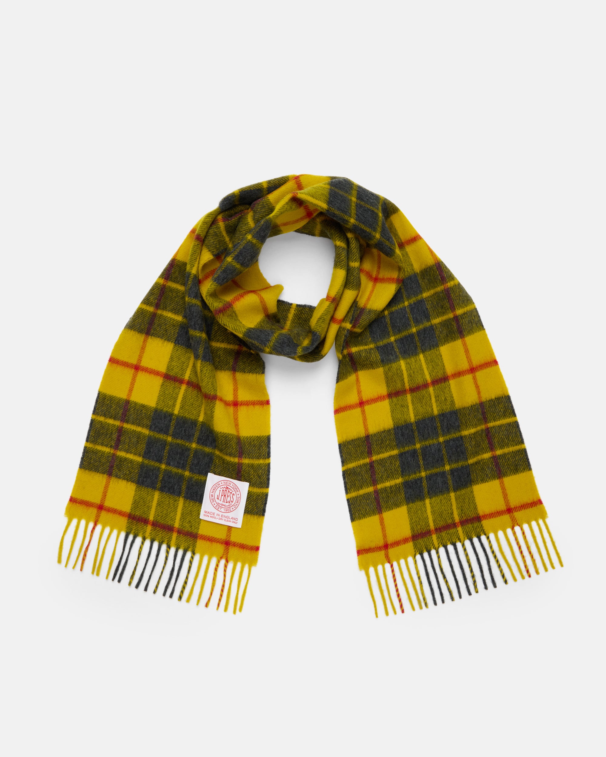 Made-in-England Macleod Tartan Merino Wool Scarf