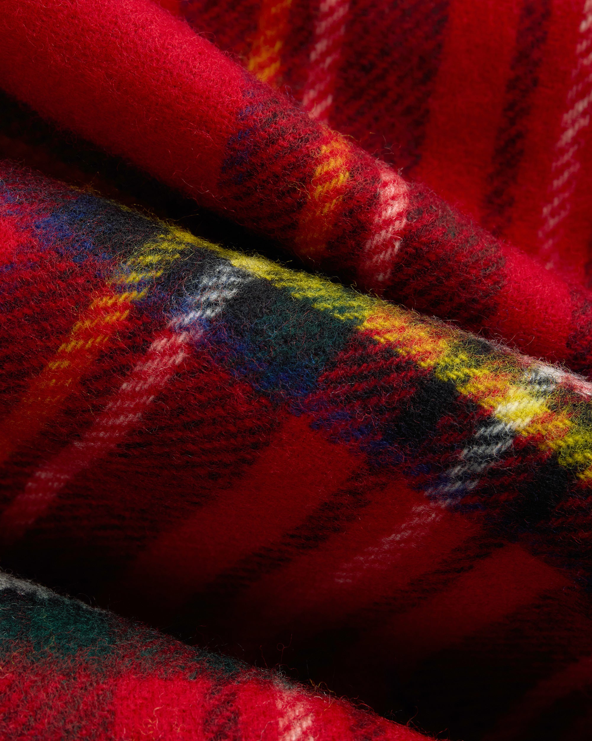 Made-in-England Royal Stewart Tartan Merino Wool Scarf