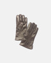 Made-in-Italy Cashmere-Lined Brown Nappa Leather Gloves