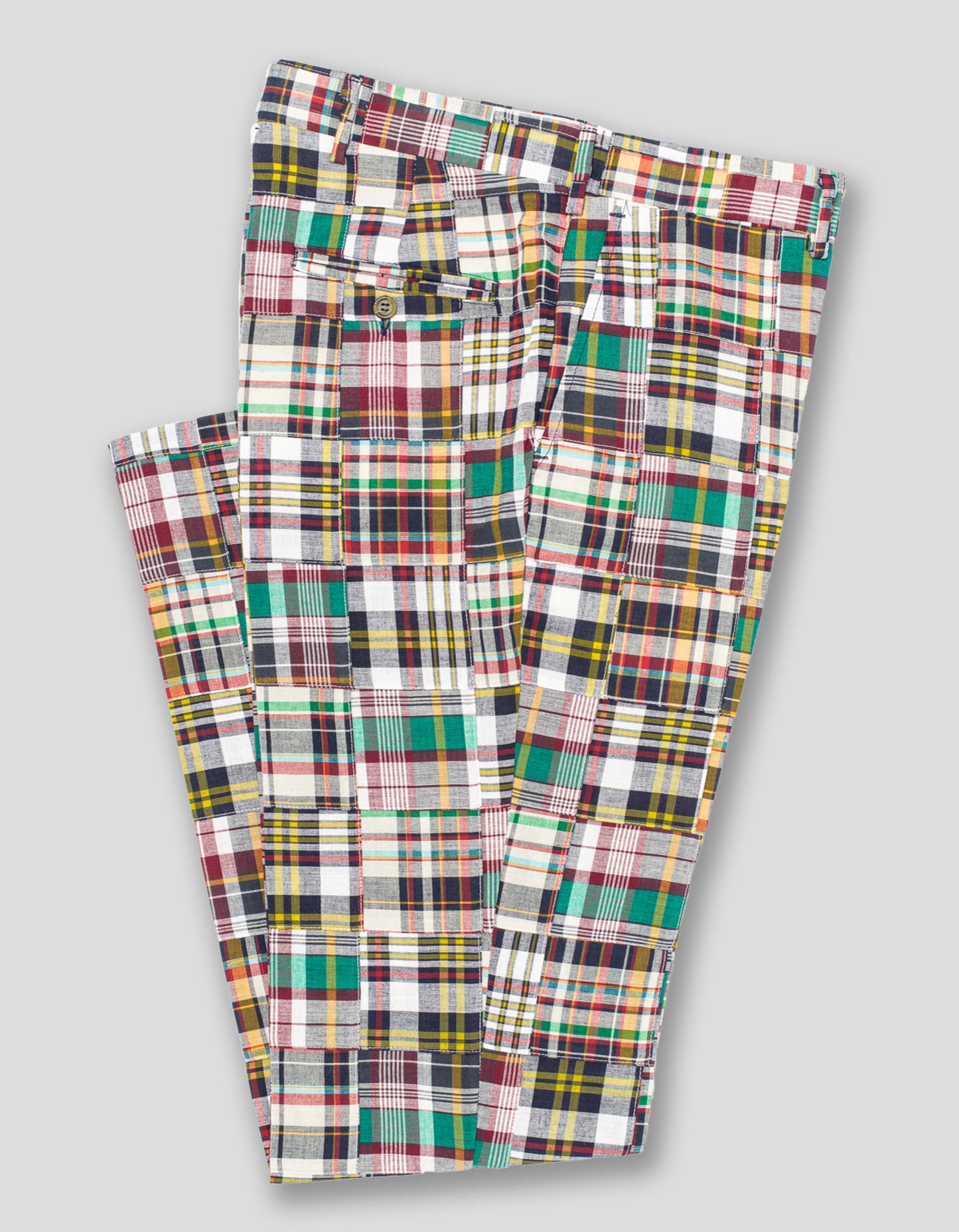PATCH MADRAS TROUSERS - MULTI