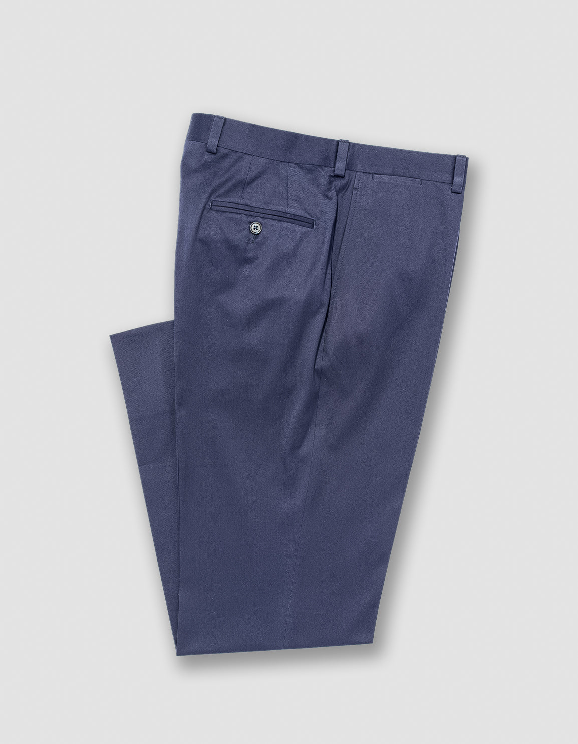 NAVY COTTON DRILL CLOTH TROUSER - CLASSIC FIT