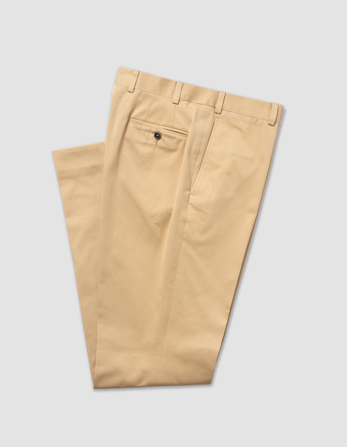 GOLD COTTON DRILL CLOTH TROUSER - CLASSIC FIT