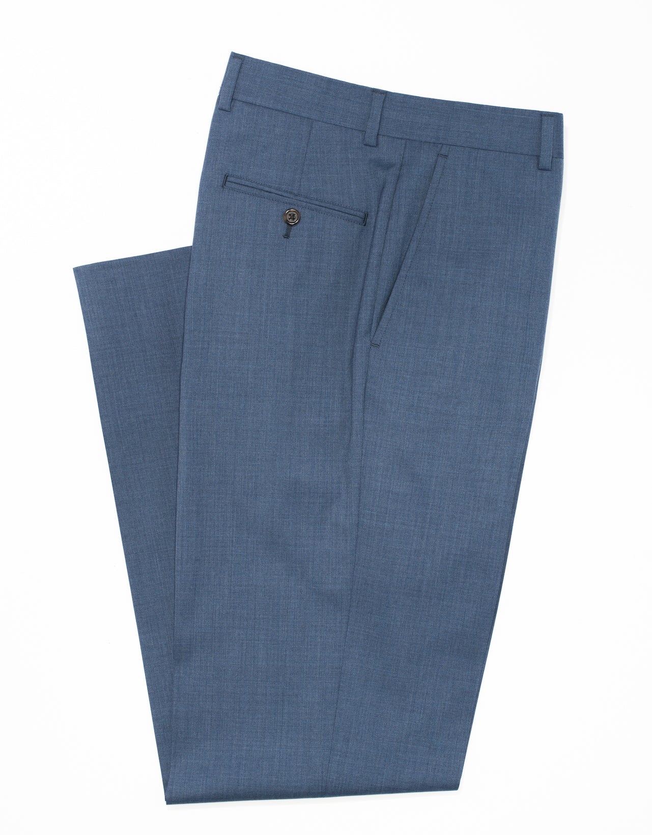BLUE TROPICAL WOOL TROUSERS