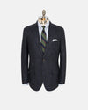 Blue Mix Herringbone Wool Sport Coat - Trim Fit