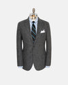 Grey Herringbone Wool Sport Coat - Trim Fit
