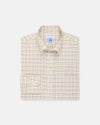 Navy, Gold & Green Tattersall Cotton Flannel Sport Shirt - Classic Fit