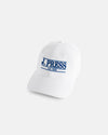 J. PRESS White Three-Bar Dad Hat