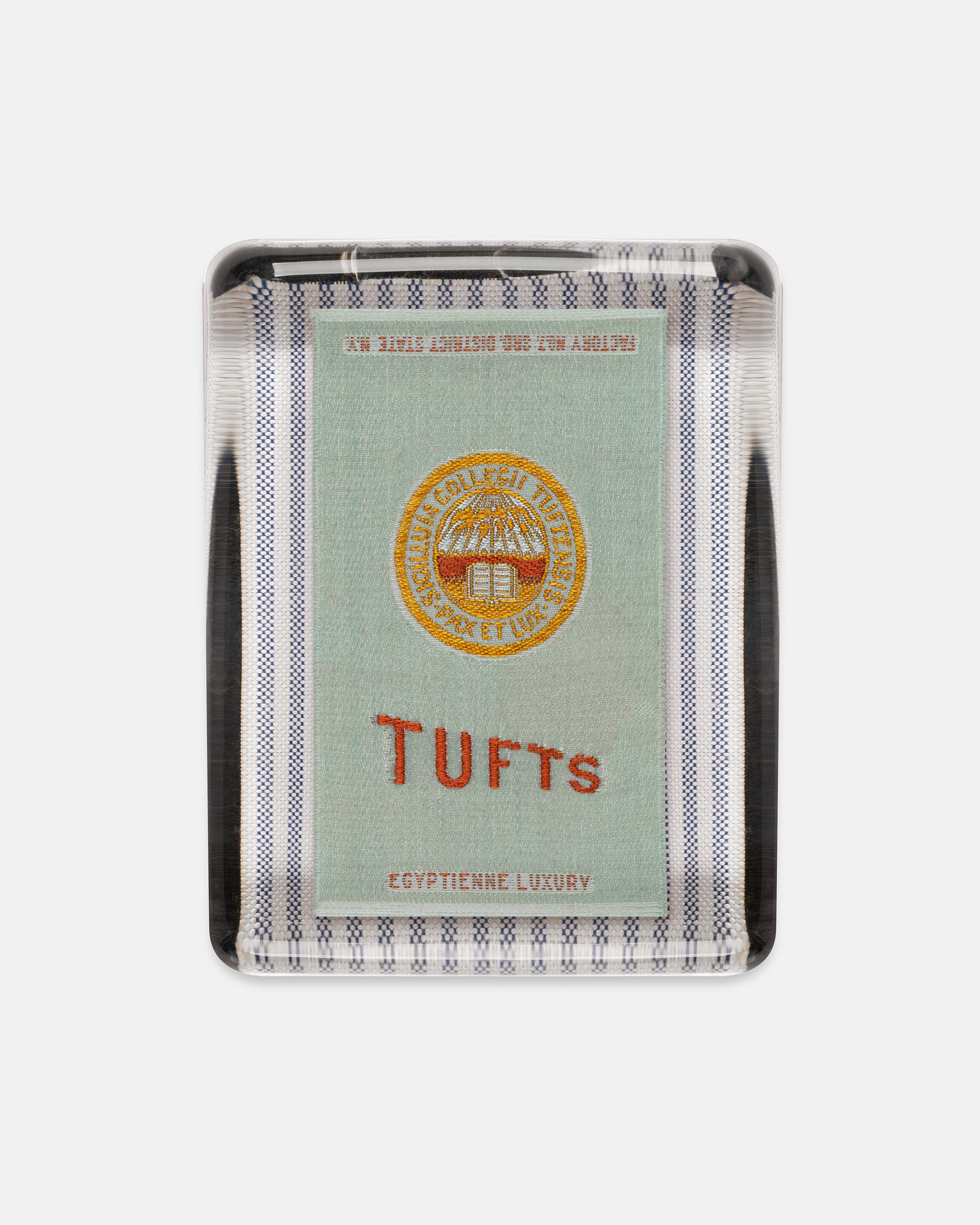 Tufts University Silk Paperweight