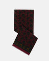 Made-in-England Burgundy Paisley Wool/Silk Scarf