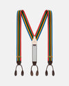 Made-in-England Multi-Colored Striped Barathea Braces