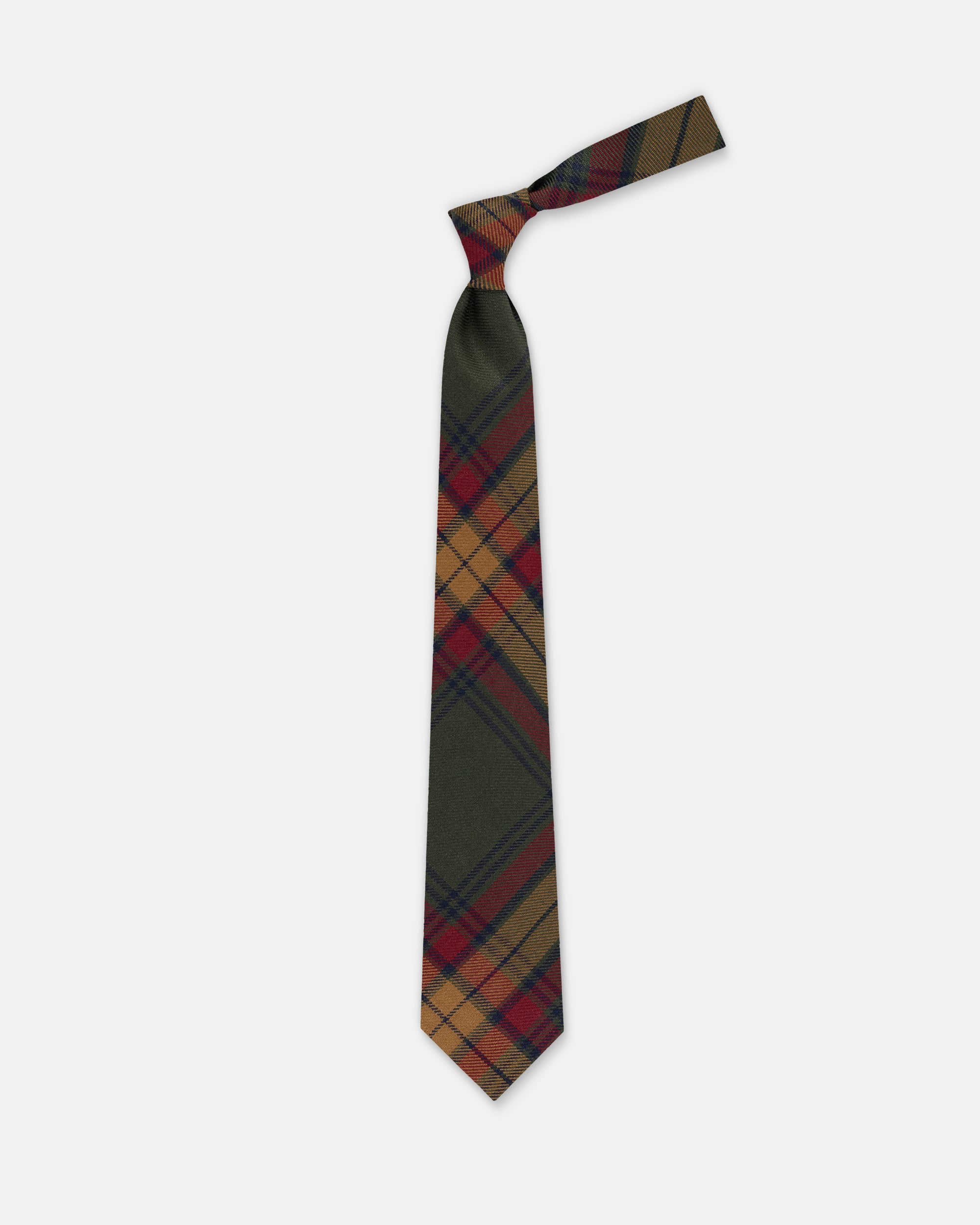 Made-in-England Brunswick Modern Tartan Wool Tie