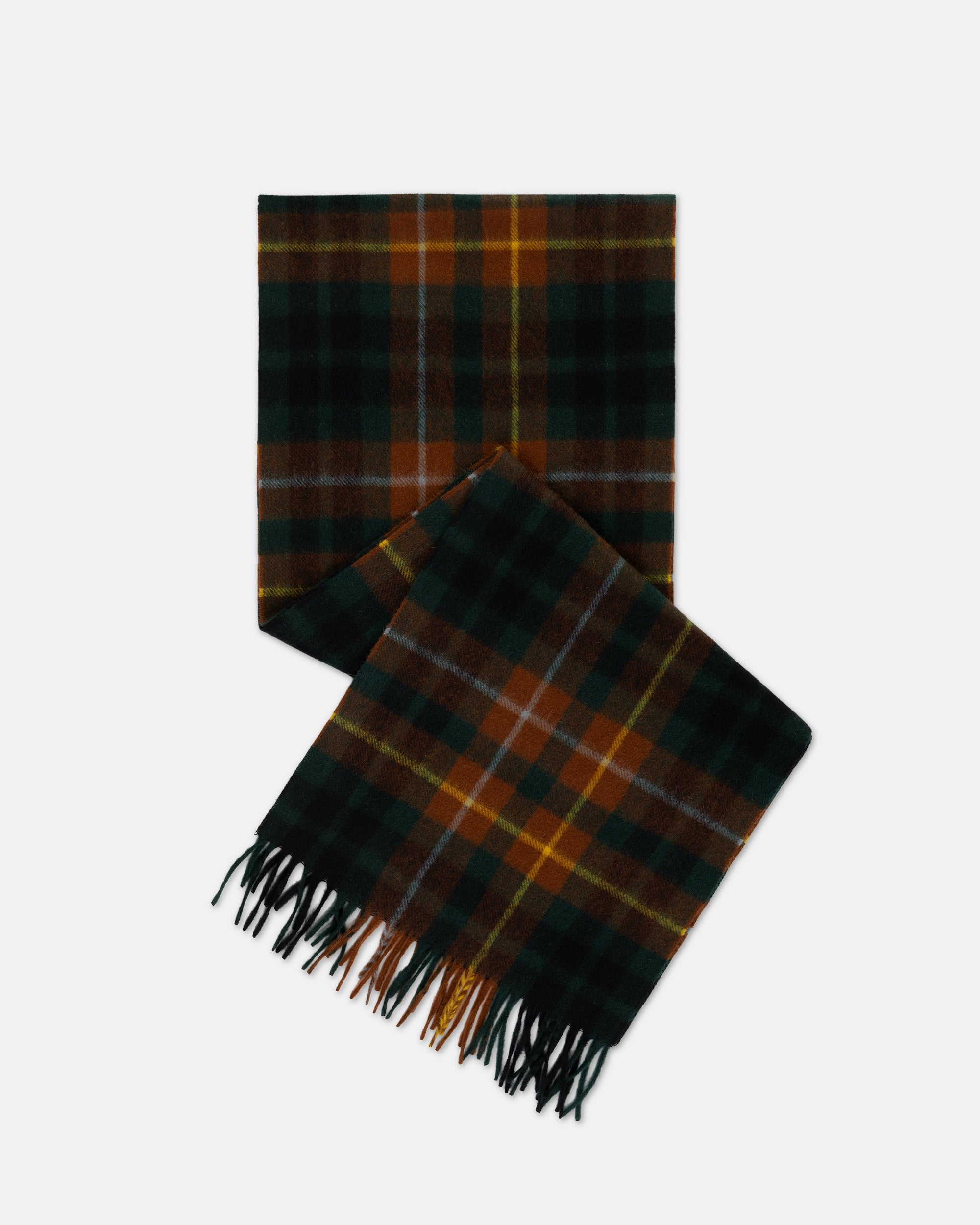 Made-in-England Plaid Cashmere Muffler