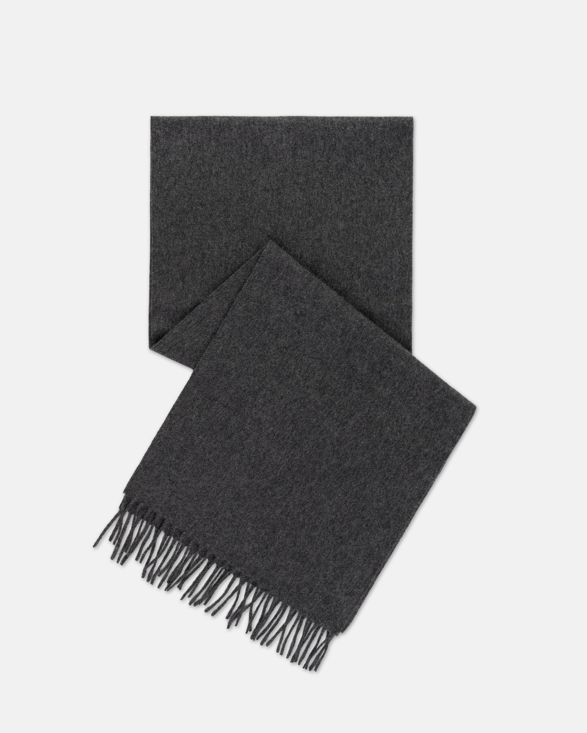 Made-in-England Solid Cashmere Muffler