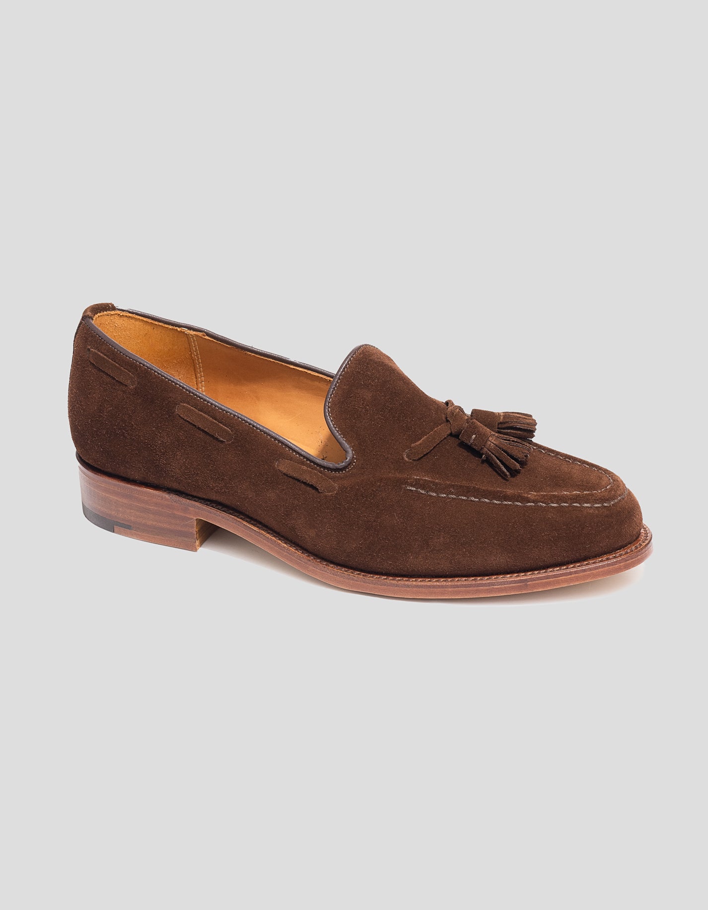 SANDERS SNUFF SUEDE TASSEL LOAFER