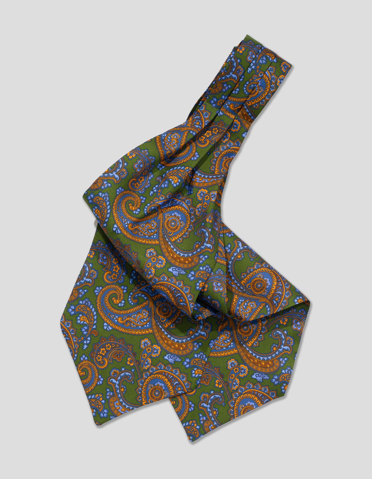 PRINTED PAISLEY ASCOT - GREEN