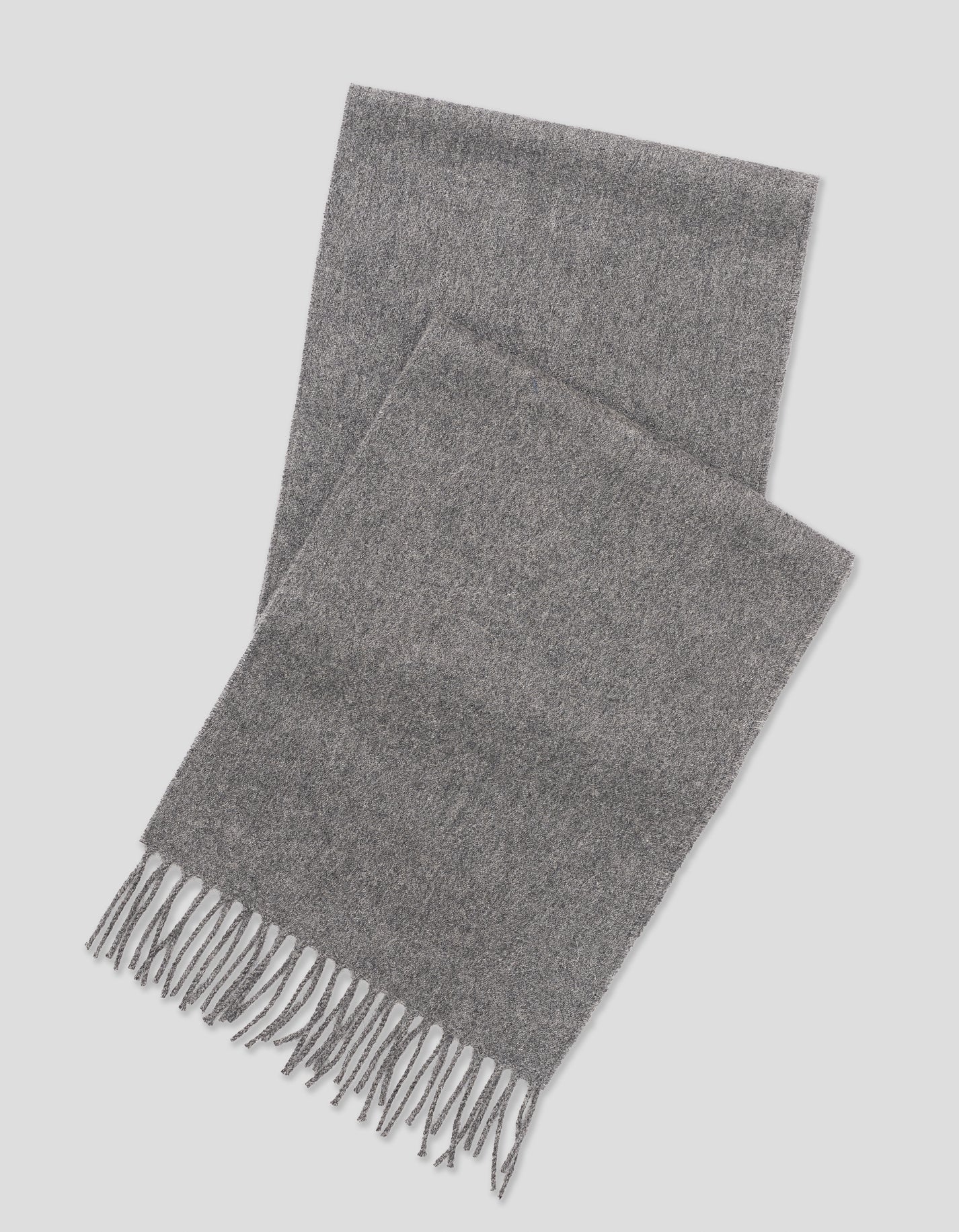 CASHMERE SOLID MUFFLER - GREY