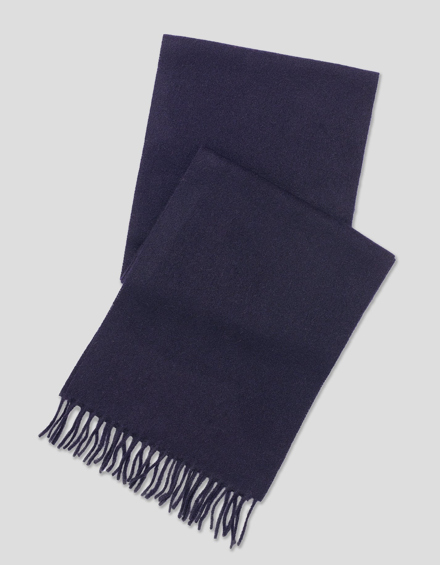 CASHMERE SOLID MUFFLER - NAVY