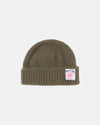 Made-in-Scotland Olive Shaggy Dog Beanie