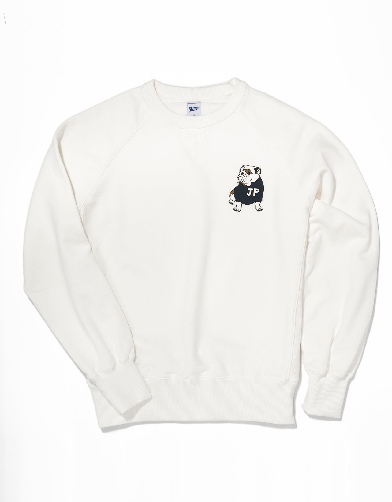 BULLDOG SWEATSHIRT - WHITE