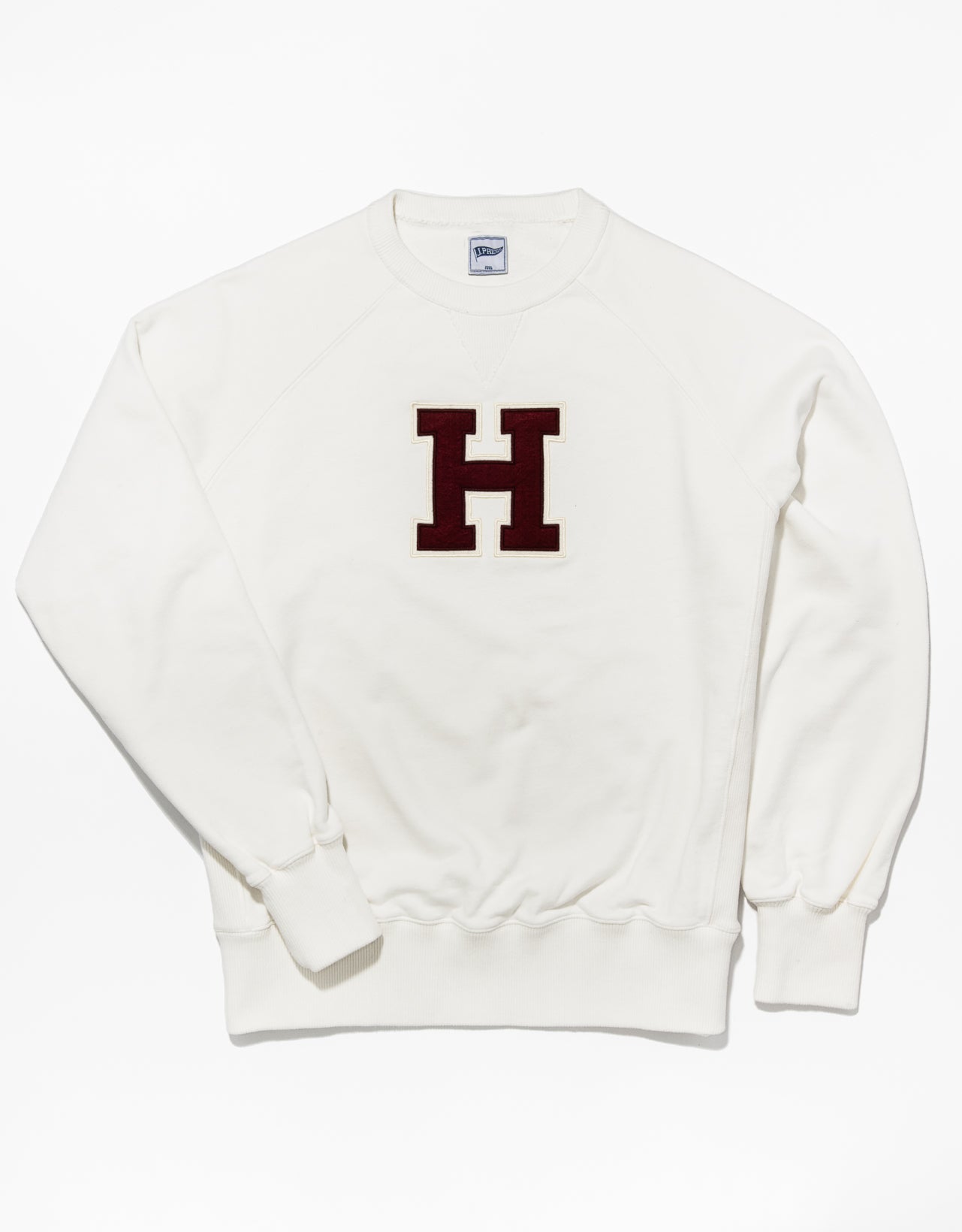 HARVARD "H" SWEATSHIRT - WHITE