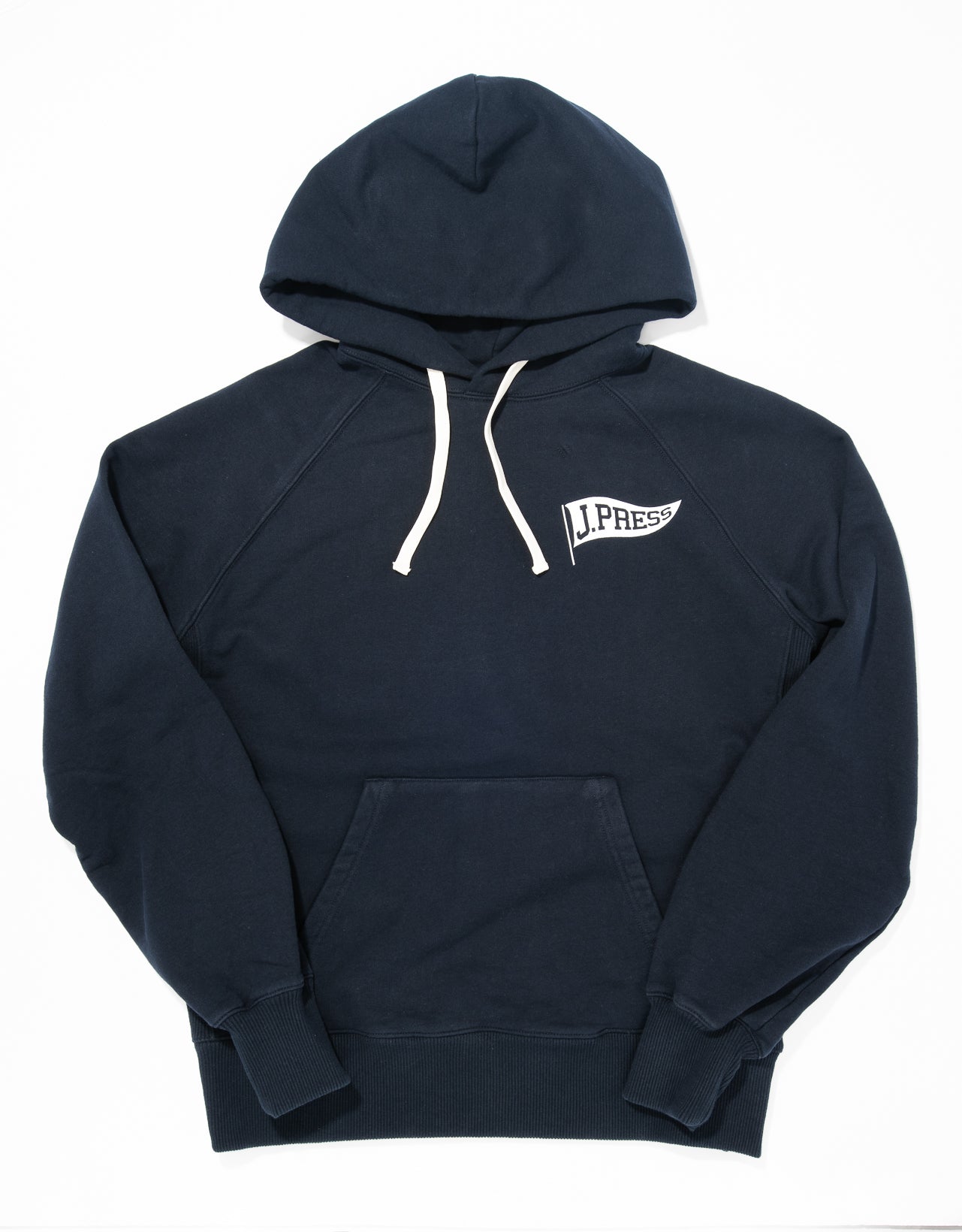 J. PRESS HOODIE - NAVY