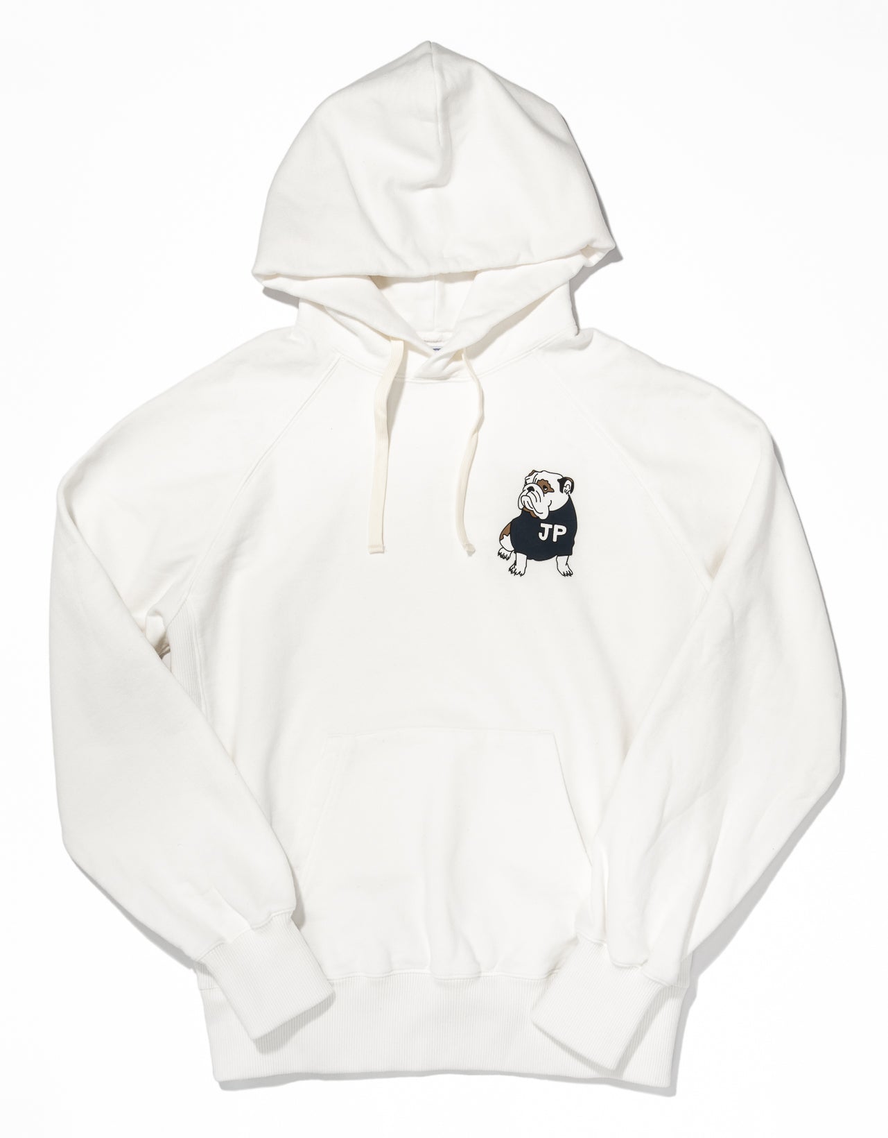 BULLDOG HOODIE - WHITE