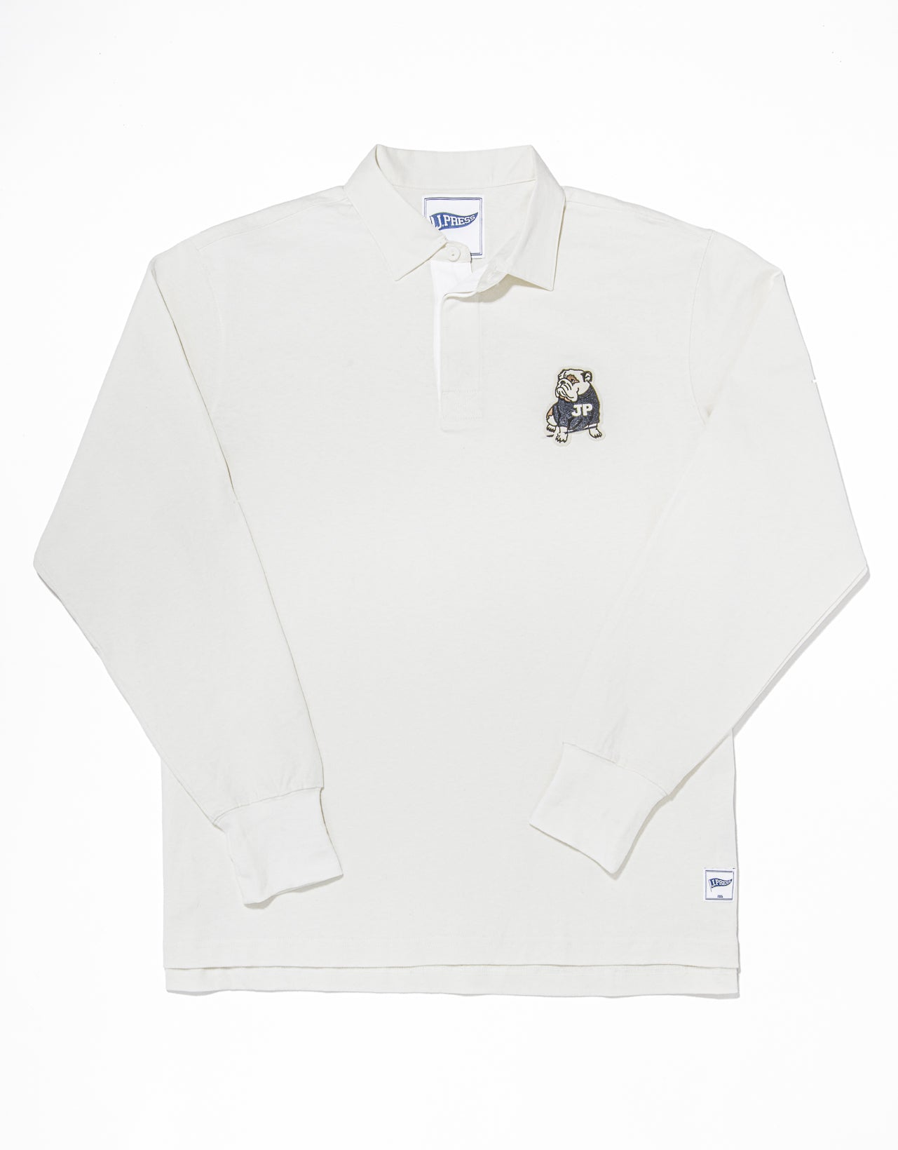 BULLDOG RUGBY SHIRT - WHITE