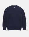 Navy Wool Crewneck Sweater - Trim Fit