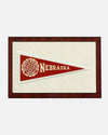 Nebraska Framed Vintage Pennant