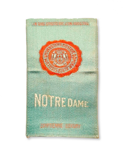 University of Notre Dame Silk Paperweight