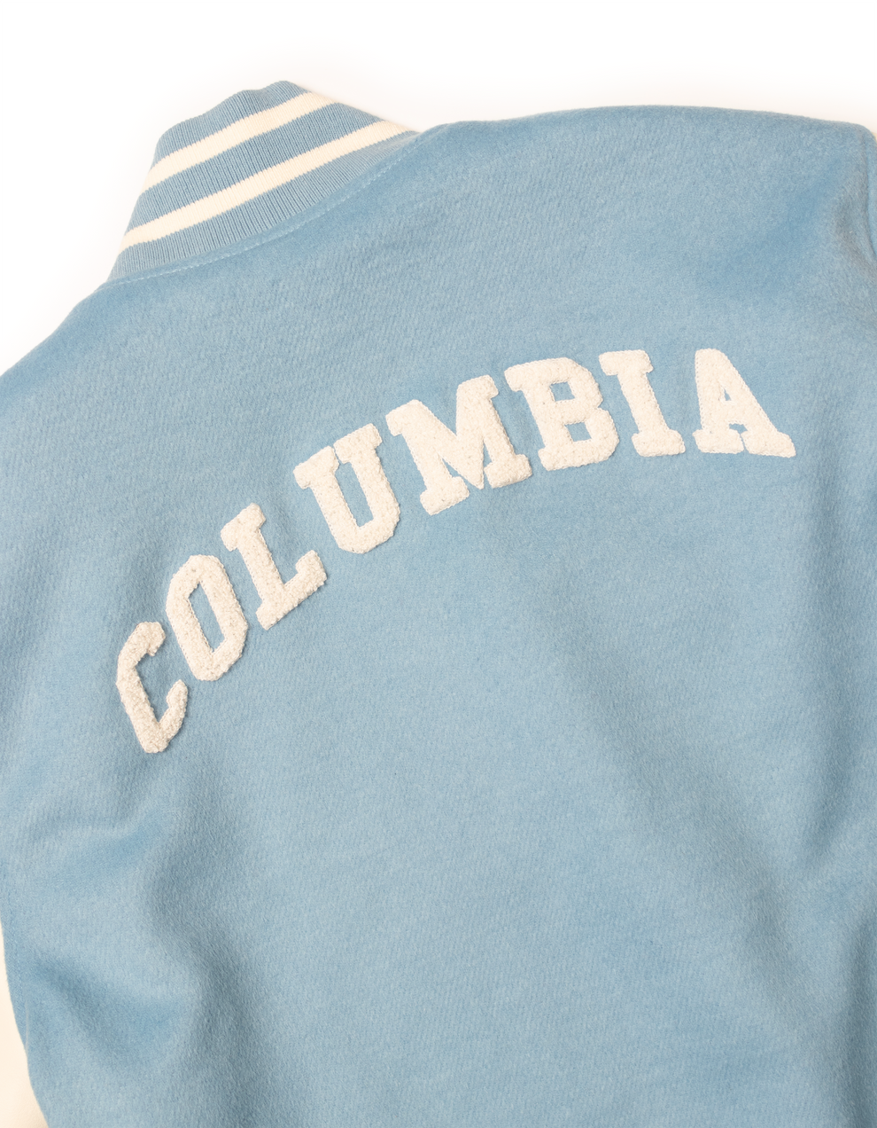 COLUMBIA VARSITY JACKET LIGHT BLUE